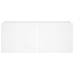 TV-Wandschrank mit LED Weiß 100 cm