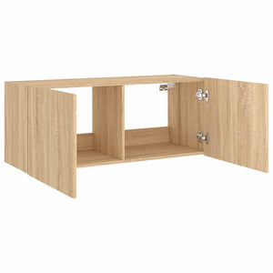TV-Wandschrank Sonoma Eiche mit LED
