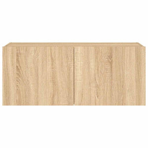 TV-Wandschrank Sonoma Eiche mit LED