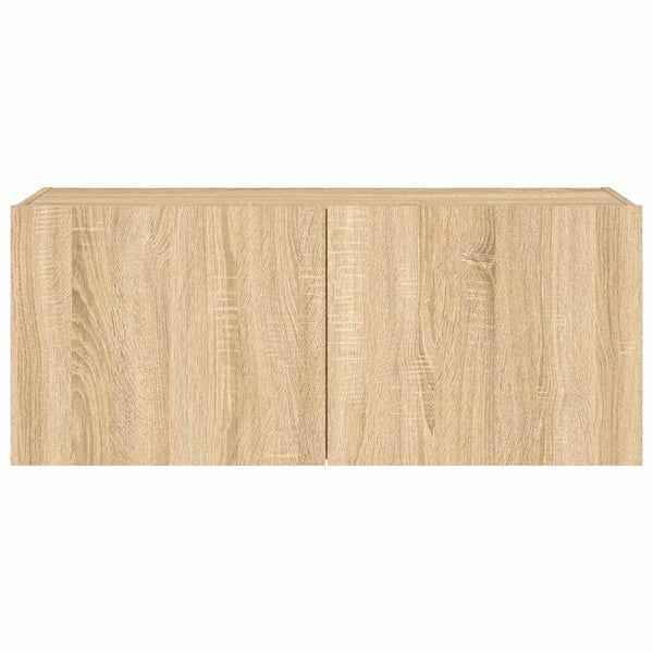 TV-Wandschrank Sonoma Eiche mit LED