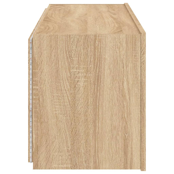 TV-Wandschrank Sonoma Eiche mit LED
