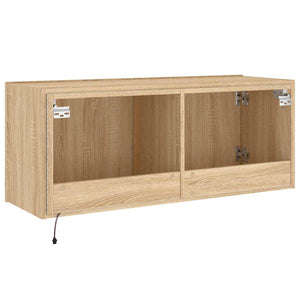 TV-Wandschrank Sonoma Eiche mit LED