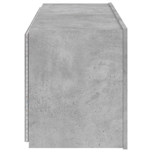 TV-Wandschrank mit LED Betongrau 100 cm