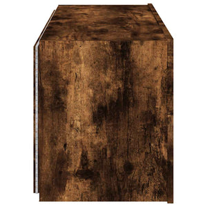 TV-Wandschrank mit LED Räuchereiche 100cm