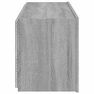 TV-Wandschrank Grau Sonoma mit LED 100 cm