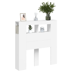 LED Kopfteil Weiß 100 cm