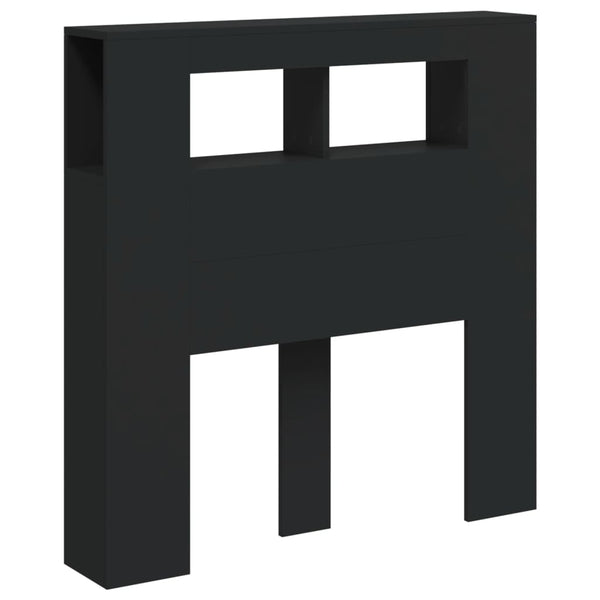 LED Kopfteil Schwarz 100 cm
