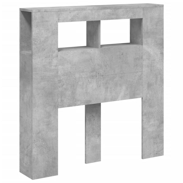 LED Kopfteil Betongrau 100cm