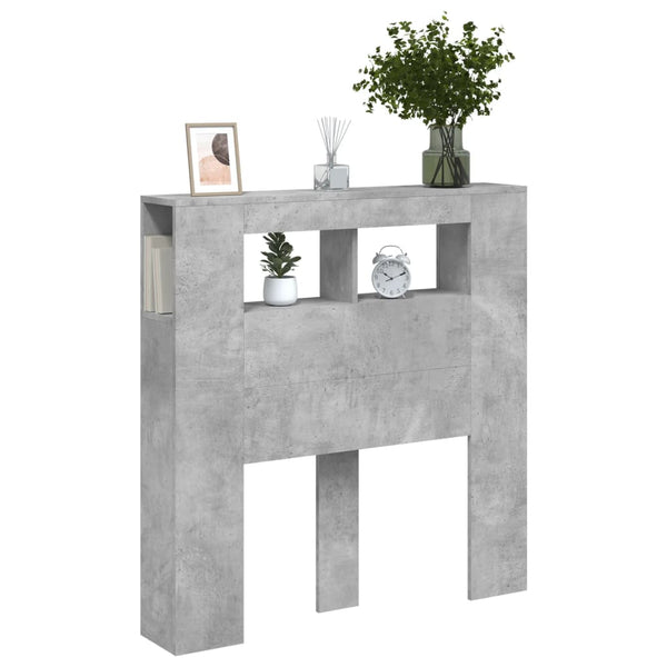 LED Kopfteil Betongrau 100cm