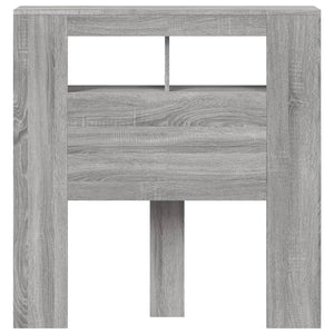 LED Kopfteil Grau Sonoma 100cm