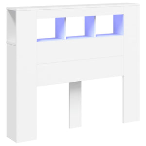 LED Kopfteil Weiß 120 cm