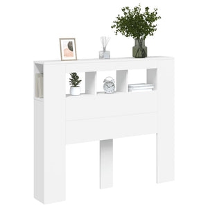 LED Kopfteil Weiß 120 cm