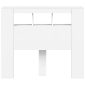 LED Kopfteil Weiß 120 cm
