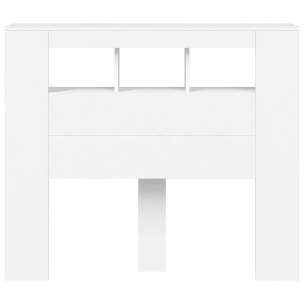 LED Kopfteil Weiß 120 cm