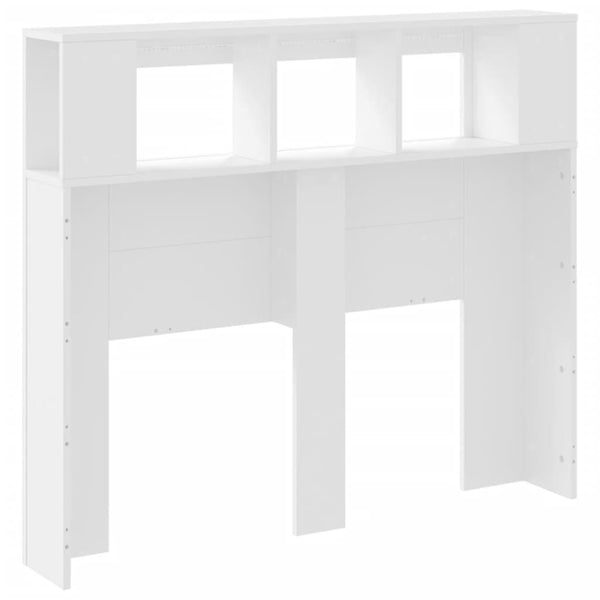 LED Kopfteil Weiß 120 cm