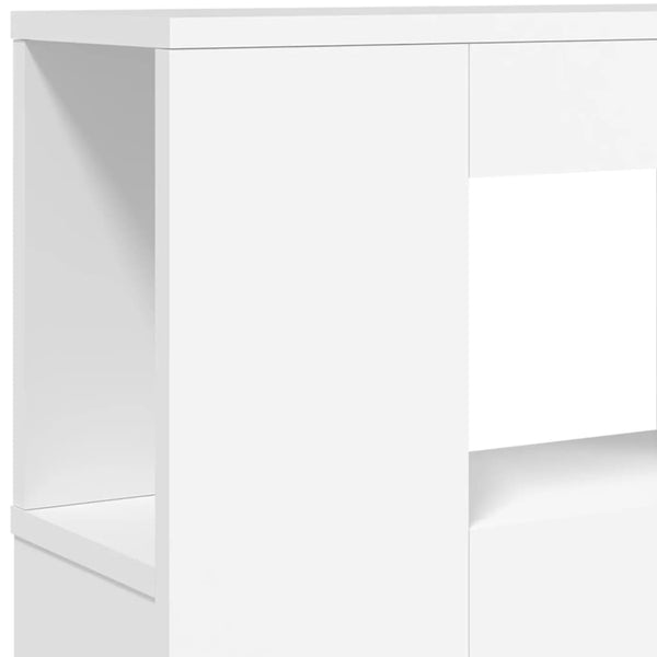LED Kopfteil Weiß 120 cm