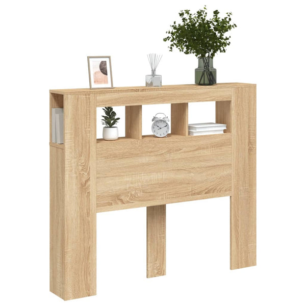 LED Kopfteil Sonoma Eiche 120 cm