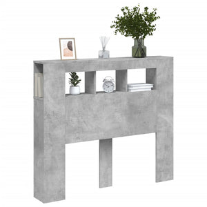 LED Kopfteil Betongrau 120 cm