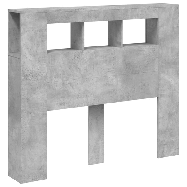 LED Kopfteil Betongrau 120 cm