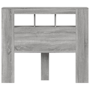 LED Kopfteil Grau Sonoma 120 cm
