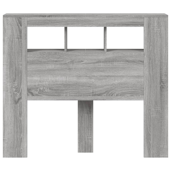 LED Kopfteil Grau Sonoma 120 cm