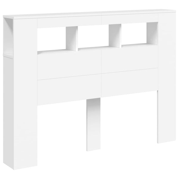 LED Kopfteil Weiß 140 cm