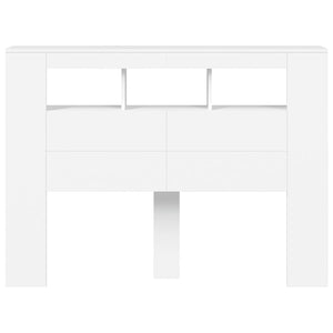 LED Kopfteil Weiß 140 cm