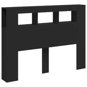 LED Kopfteil Schwarz 140 cm