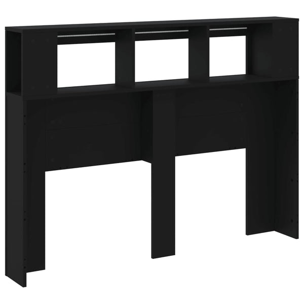 LED Kopfteil Schwarz 140 cm