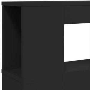 LED Kopfteil Schwarz 140 cm