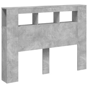 LED Kopfteil Betongrau 140 cm