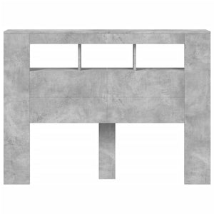 LED Kopfteil Betongrau 140 cm