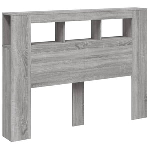 LED Kopfteil Grau Sonoma 140 cm