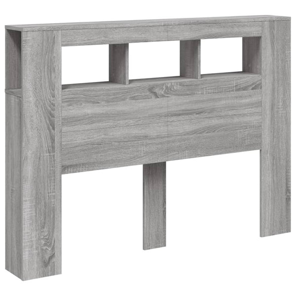 LED Kopfteil Grau Sonoma 140 cm