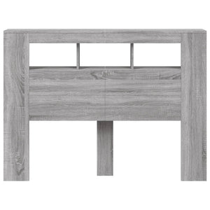 LED Kopfteil Grau Sonoma 140 cm