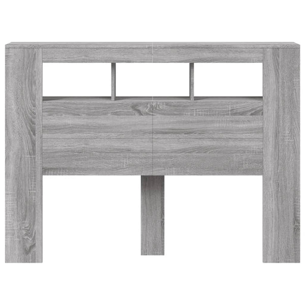 LED Kopfteil Grau Sonoma 140 cm