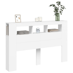 LED Kopfteil Weiß 160 cm