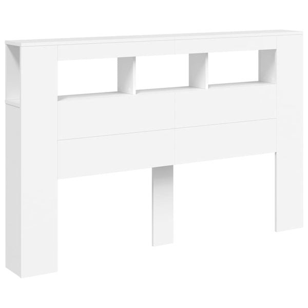 LED Kopfteil Weiß 160 cm