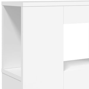 LED Kopfteil Weiß 160 cm