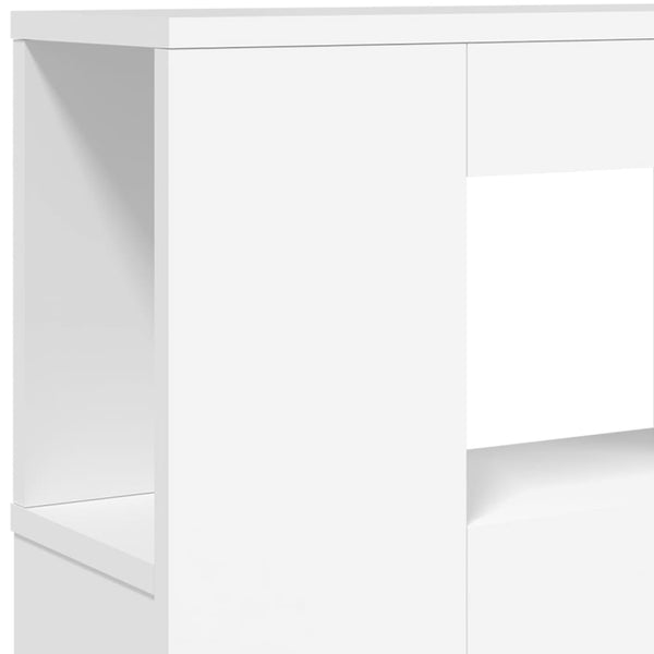 LED Kopfteil Weiß 160 cm