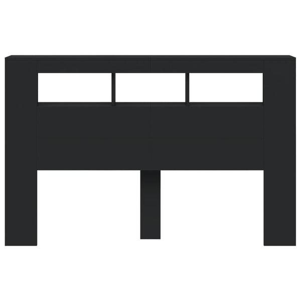 LED Kopfteil Schwarz 160 cm