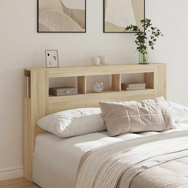 LED Kopfteil Sonoma Eiche 160 cm