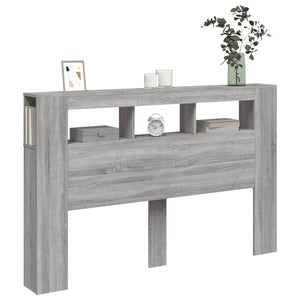 LED Kopfteil Grau Sonoma 160 cm