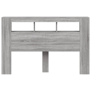 LED Kopfteil Grau Sonoma 160 cm