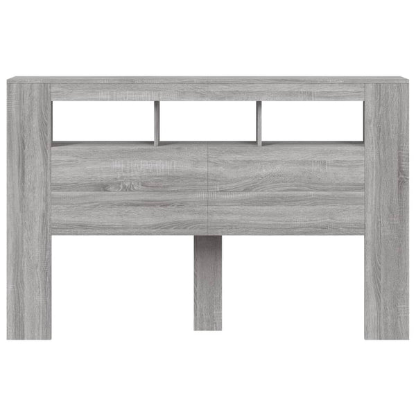 LED Kopfteil Grau Sonoma 160 cm