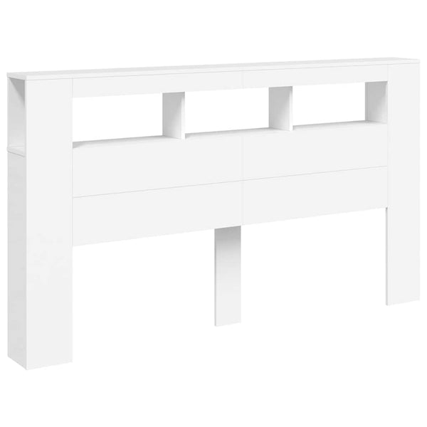 LED Kopfteil Weiß 180 cm