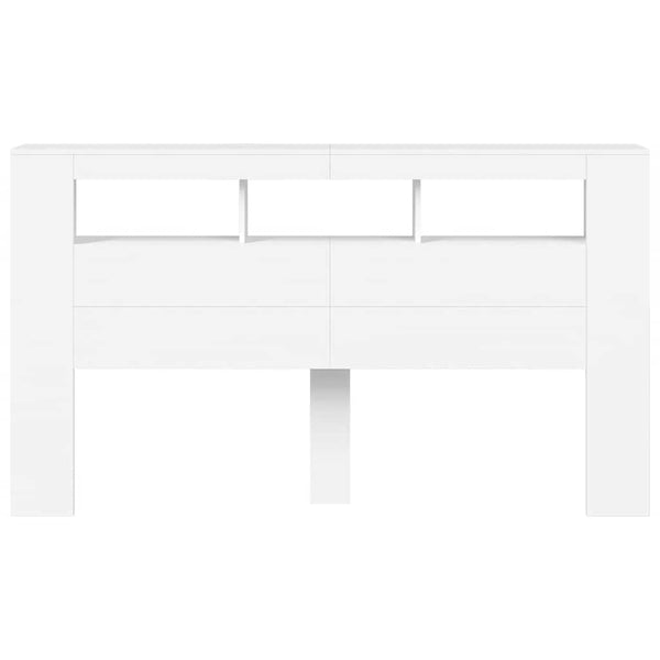 LED Kopfteil Weiß 180 cm