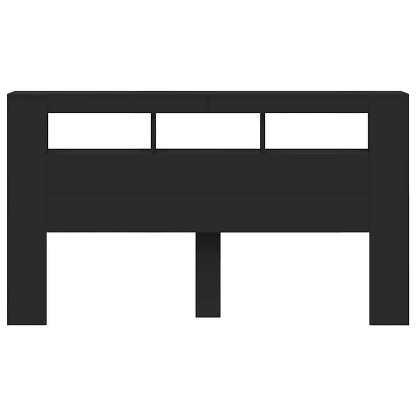 LED Kopfteil Schwarz 180 cm
