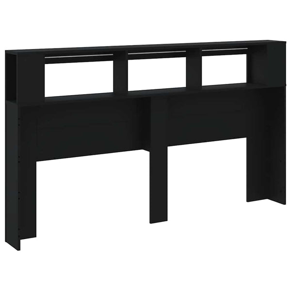 LED Kopfteil Schwarz 180 cm