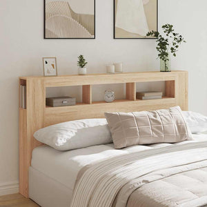 LED Kopfteil Sonoma Eiche 180 cm